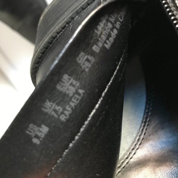 Franco Sarto Black Rafaela Leather Ankle Bootie Size 9.5 - Picture 9 of 9